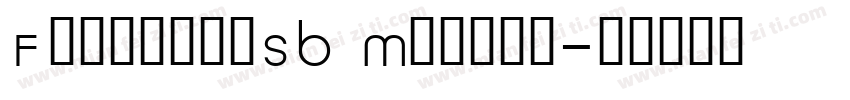 FreebornSB Medium字体转换